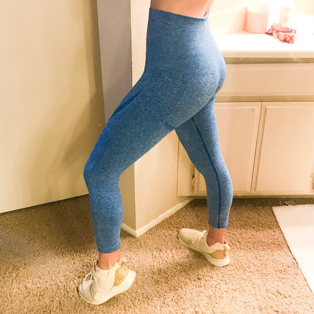 Gymshark Seamless Size S blue 3/4 length